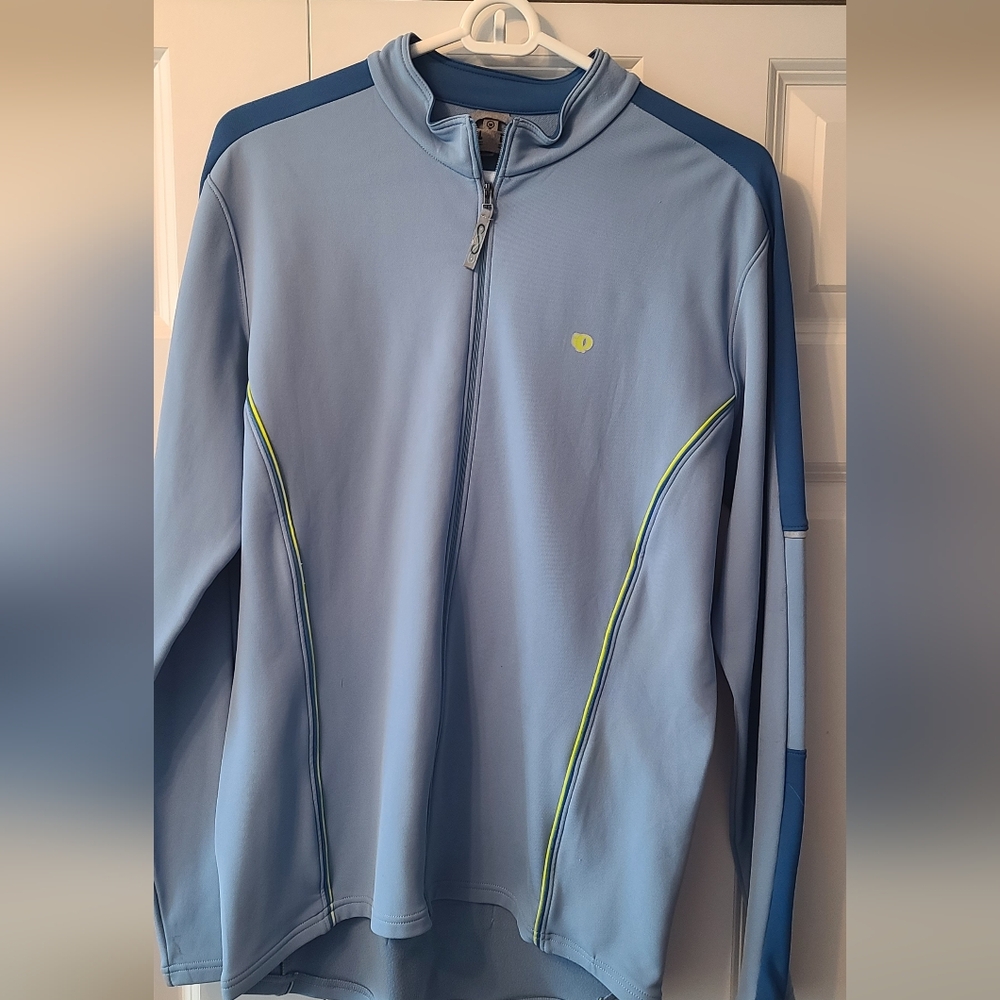 Pearl Izumi Light Blue and Navy Long Sleeve Top